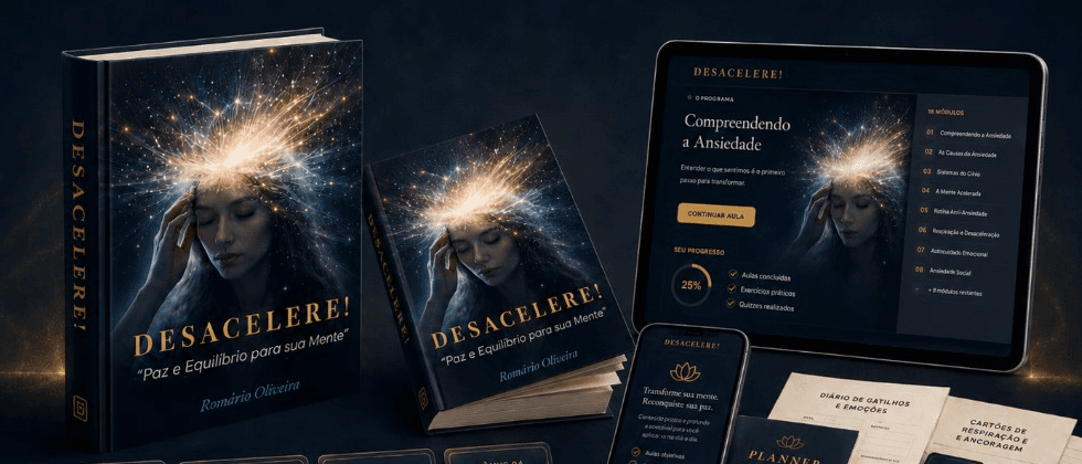 Ecossistema Desacelere — livro, plataforma digital e bônus exclusivos