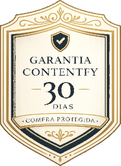 Selo Garantia ContentFy — 30 dias · Compra protegida